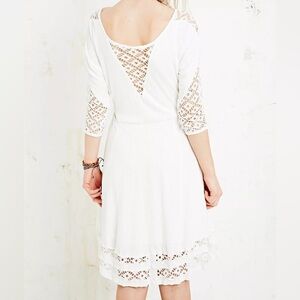 Free People Dress To the Point Lace Dress - White - Medium